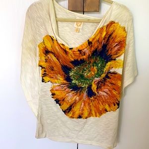 Cowl Neck Floral Top